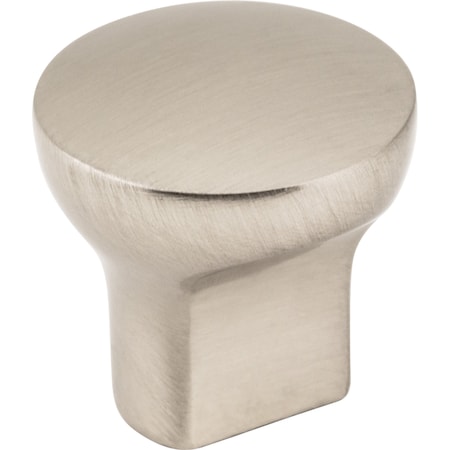 Elements 1" Diameter Satin Nickel Round Brenton Cabinet Knob 239SN